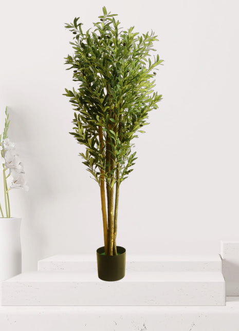 Artificial Olive Tree – 1.8 Meter Height | Natural Wood Trunk