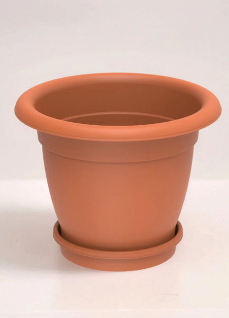 Cosmoplast Round Planter 20&#8243; W/Tray