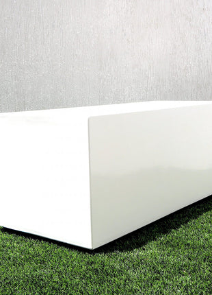 Rectangular GRP Pot 100x40x40cm Modern Durable Outdoor Planter Box
