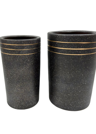 Black fancy Pot