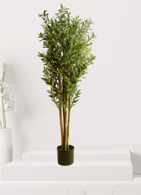 Artificial Olive Tree – 1.8 Meter Height | Natural Wood Trunk